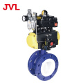 Corrosion-resistant fluorine lined pneumatic butterfly valve